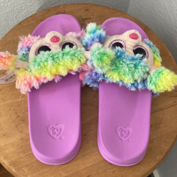 NWT Ty Beanie baby slippers youth size 4-6. - Picture 2 of 4
